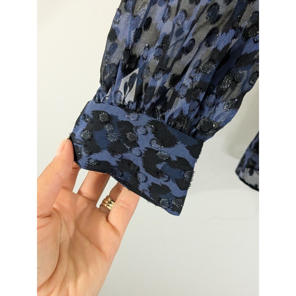 Kate Spade Leopard Print Clip Dot Mini Dress Sz 2XS Whimsygoth Moody Romantic - Picture 7 of 10